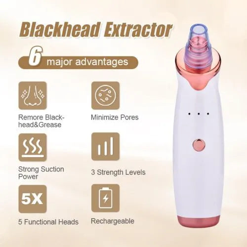 Portable Blackhead Remover – Home Use Suction Tool