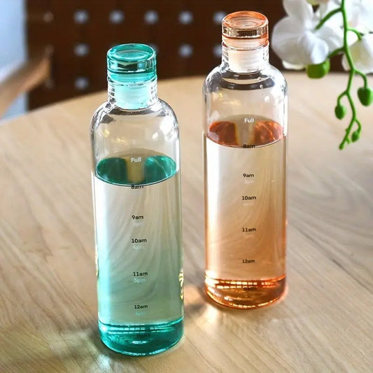 Water bottle for Gym, Office, School New water bottle made of tempered glass 500ml capacity crystal glass