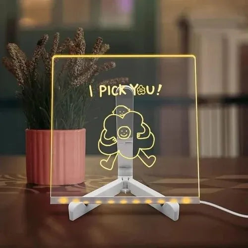 3D LED Acrylic Message Board with Pens