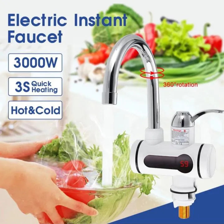 Hot & Cold Electric Water Tap – Fast Heating Faucet