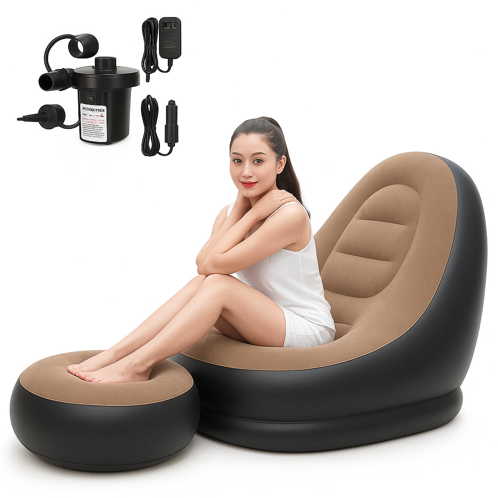 Inflatable Dual-Use Sofa Bed – Multifunctional