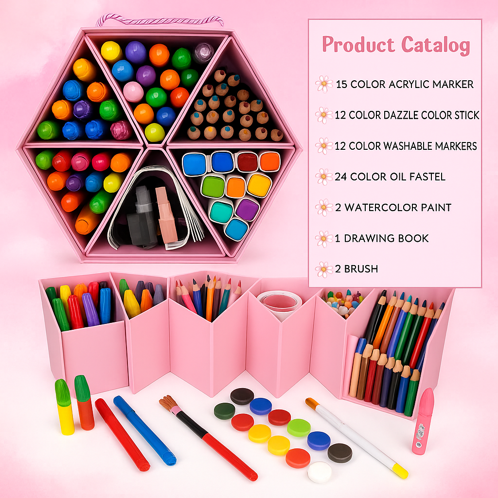 Deluxe Art Drawing Set for Kids – Model 113