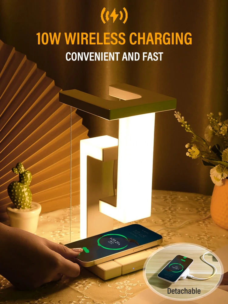 2-in-1 Wireless Charging LED Table Lamp