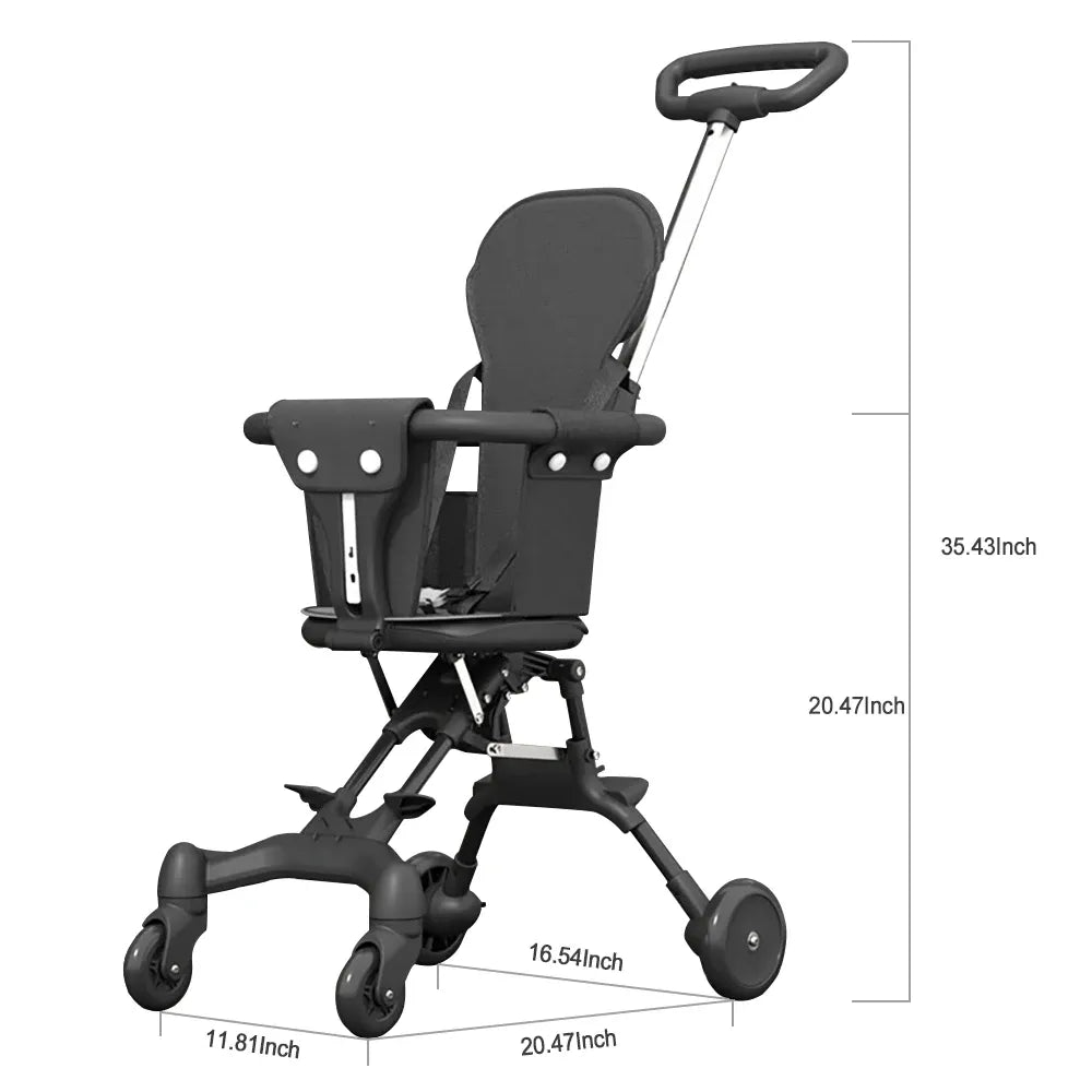 2-Way Foldable Baby Stroller – Ultra Lightweight