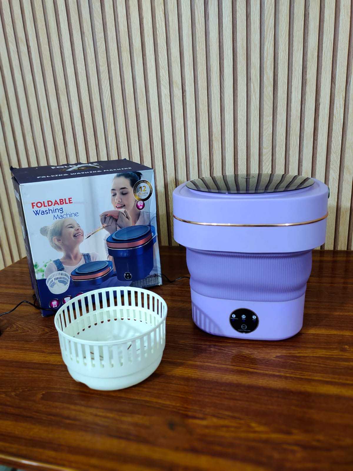 Mini Foldable Washing Machine – 2-in-1 Design