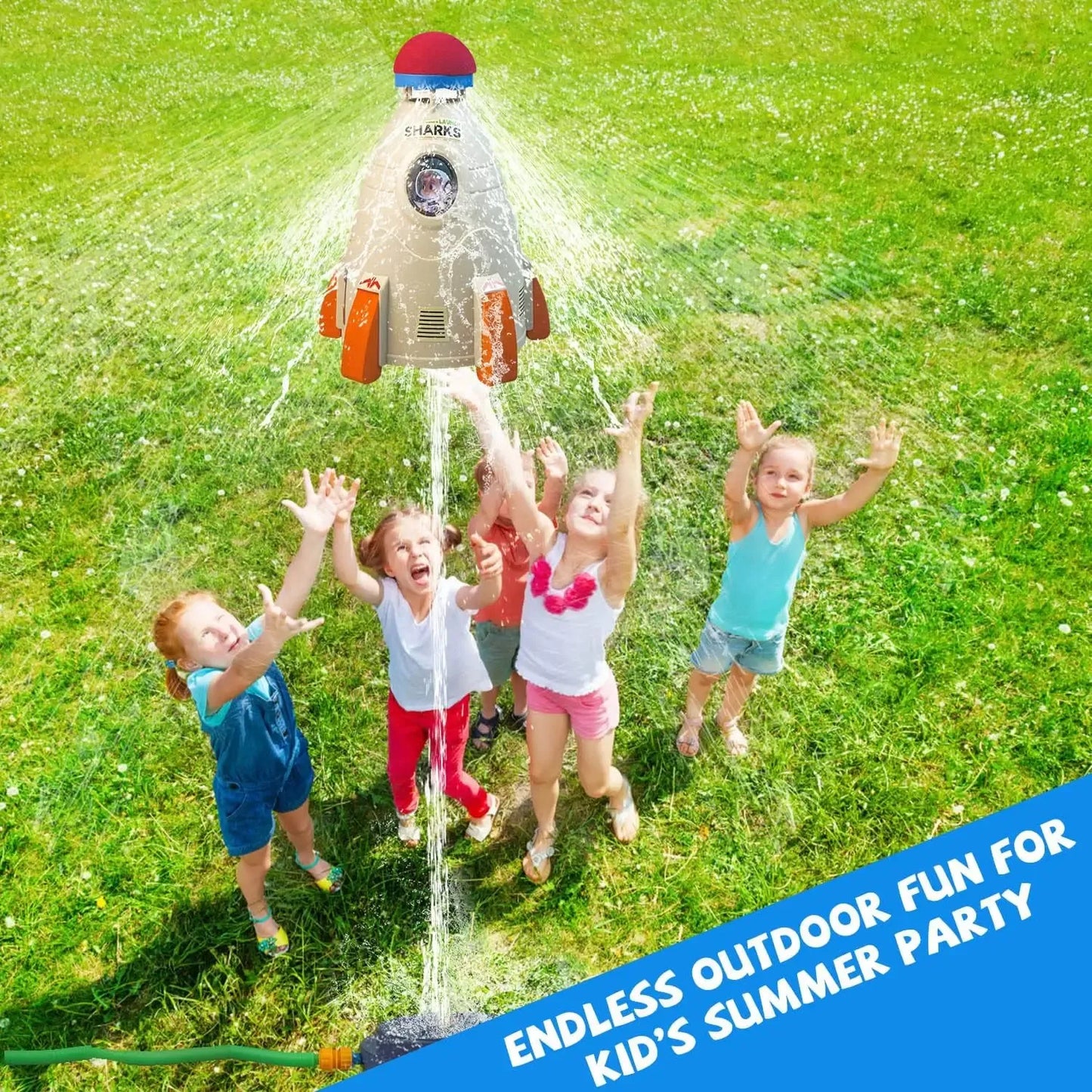 Rocket Sprinkler Toy – Water Launcher for Kids