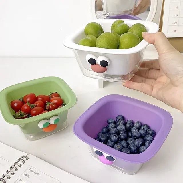 2-in-1 Cute Fruit & Veggie Drain Basket