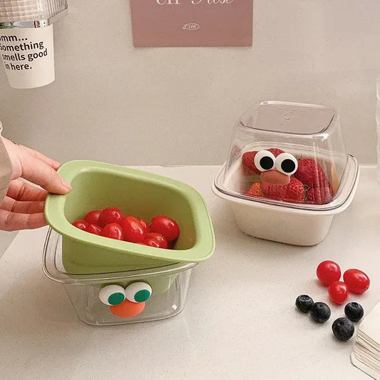 2-in-1 Cute Fruit & Veggie Drain Basket